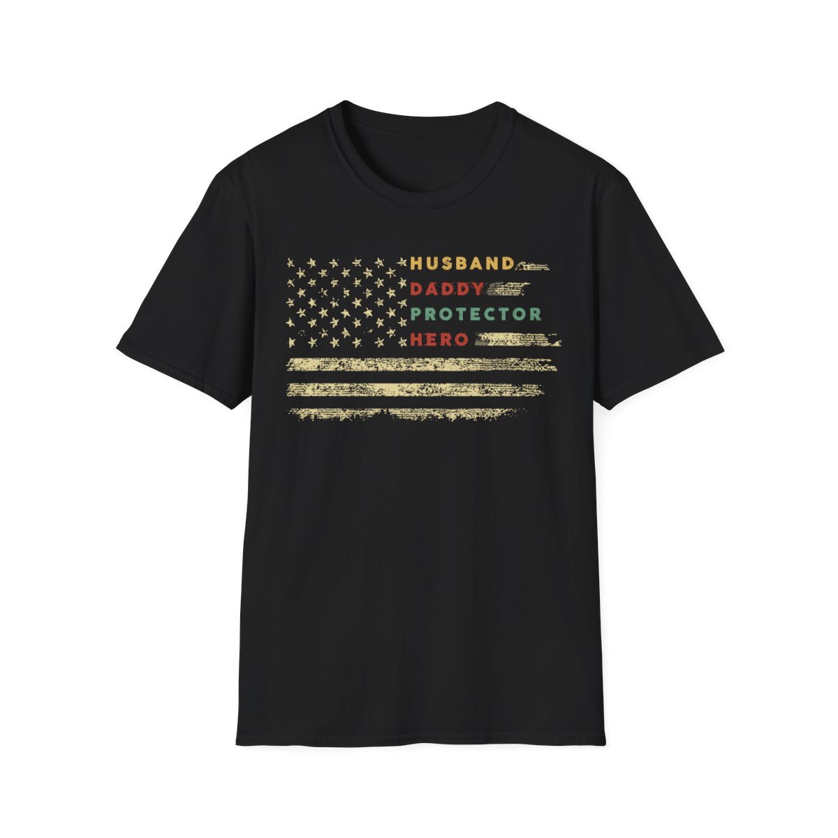 US American Flag Father's Day Dad Gift T-Shirt