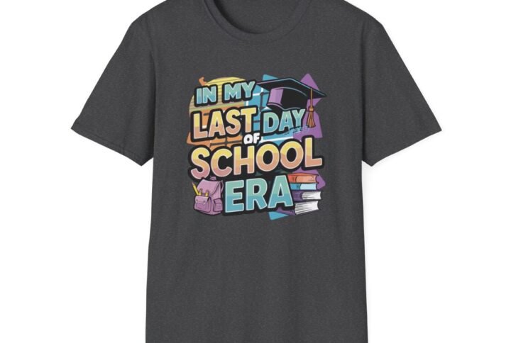 In My Last Day Of School Era Retro Graduation T-Shirt