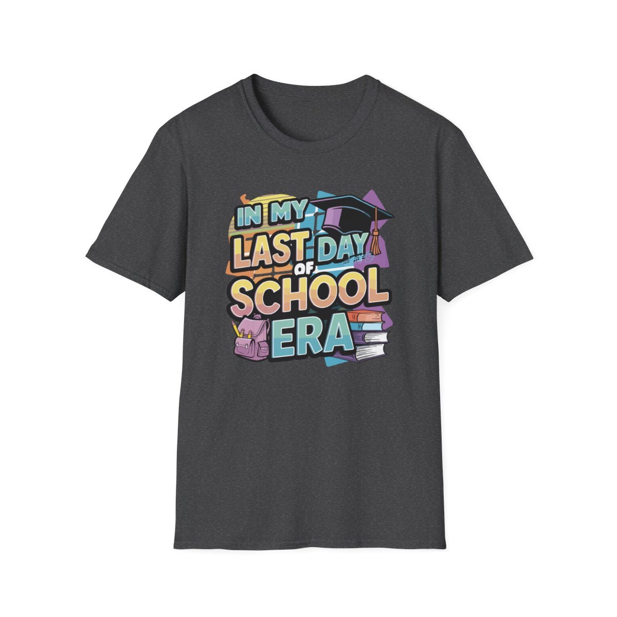 In My Last Day Of School Era Retro Graduation T-Shirt